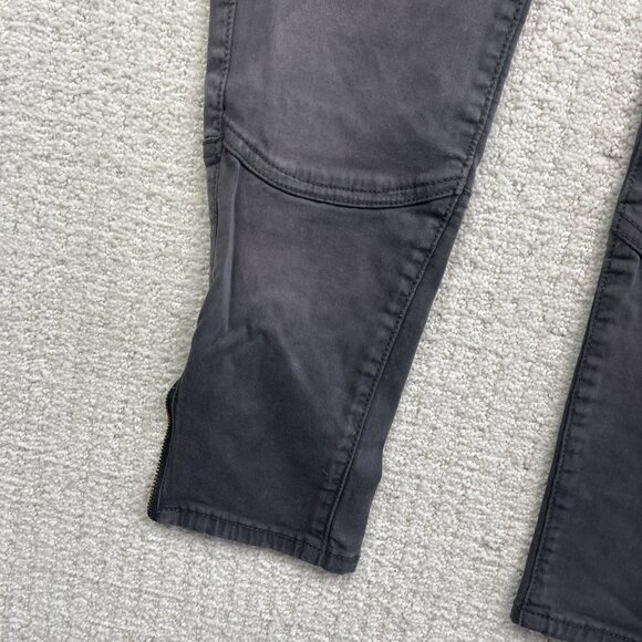 Y2K American Eagle Super Stretch Jegging Punk Grunge Zip Biker Women's Sz 2 - Picture 5 of 13
